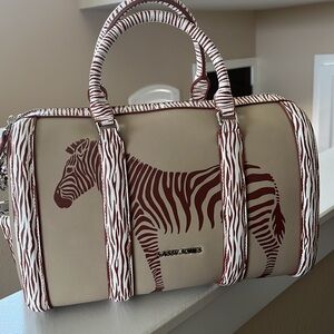 Sassy Jones Dottie Zebra Print Crossbody Satchel